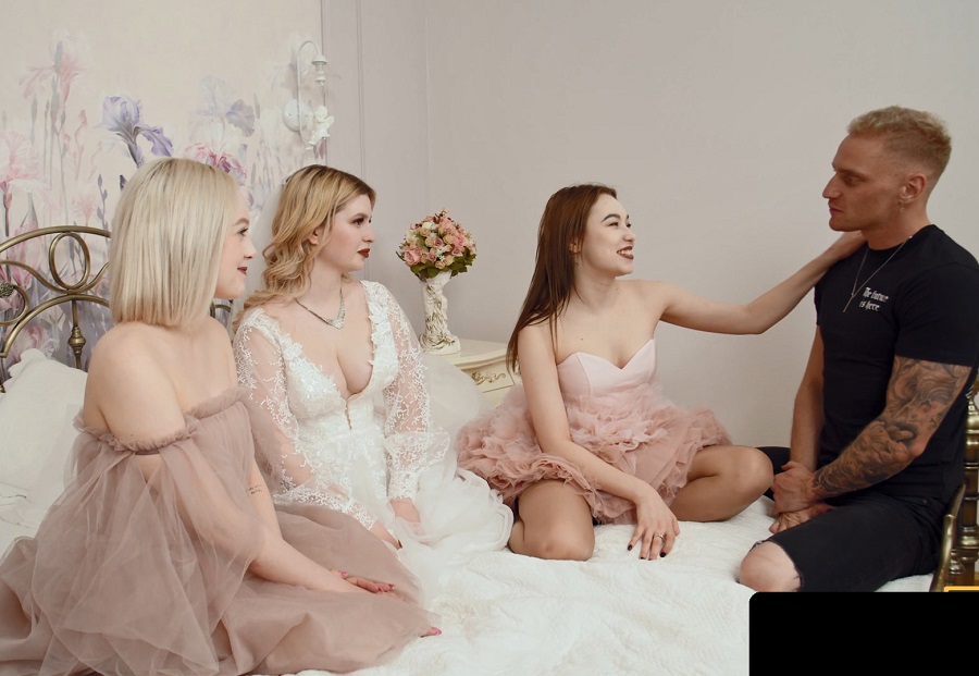Eva Barbie, Sara Bork, Elis Benson Bride Wedding Foursome FullHD 1080p