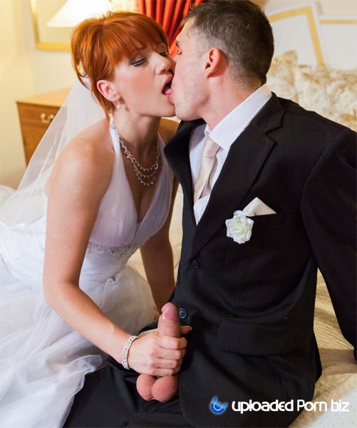 Lucy Bell Redheaded Bride Fuck With Groom And Jis Friend FullHD 1080p