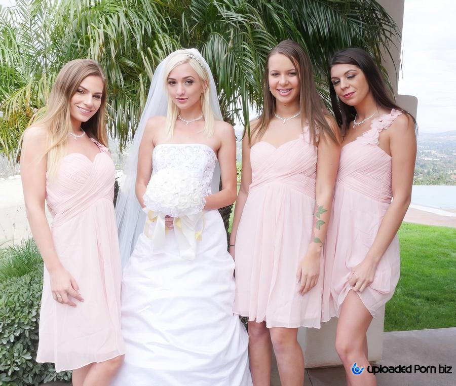 Eliza Jane, Liza Rowe, Olivia Lua, Sydney Cole The Bride And Her Bridesmaids Are Having Sex With The Groom's Best Man Before Wedding FullHD 1080p