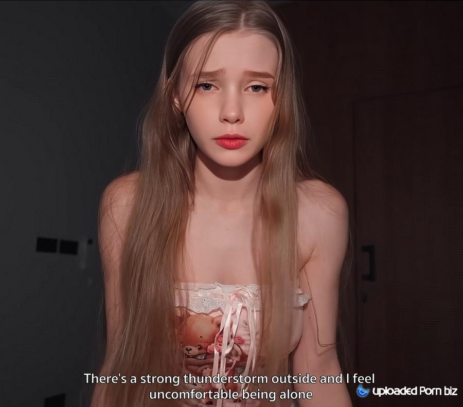 Diana Rider The Stepsister Was Scared By Thunder And Ran Into Her Stepbrother's Bed FullHD 1080p