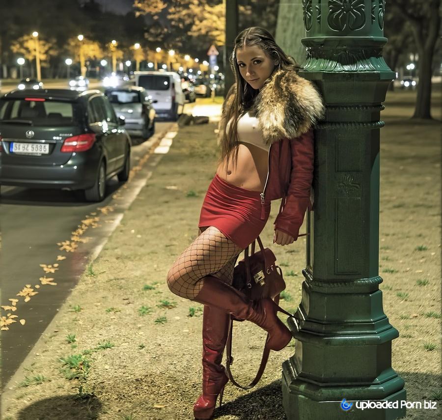Julie Skyhigh Hot Escort Girl Working at Night HD 720p