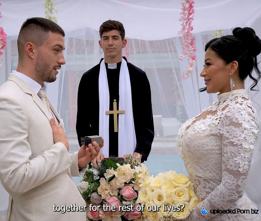 Mariana Martix Bride Fucks The Priest In a Bathroom After Getting Married FullHD 1080p